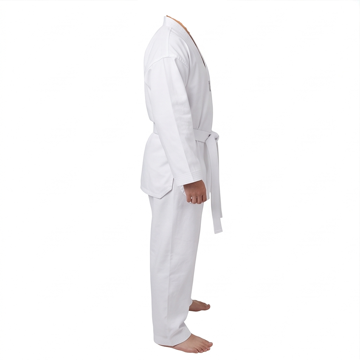 ONETAEK Tekvando (Taekwondo) Acemi Elbise Kıyafeti (Dobok) Beyaz Yaka - Görsel 3